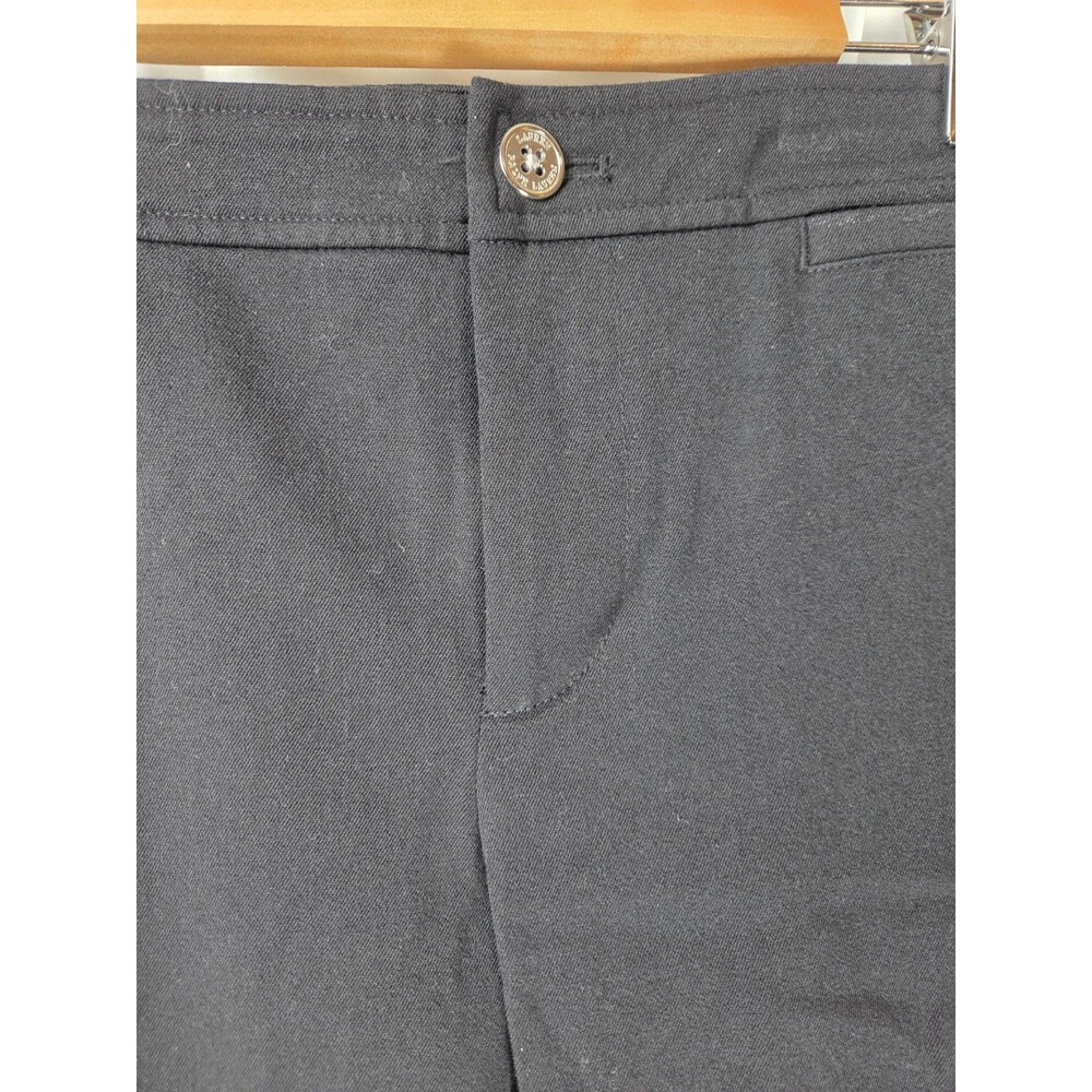 Lauren Ralph Lauren Women’s Black Pants Size 12 Stretch Cotton Straight Leg - Picture 5 of 9